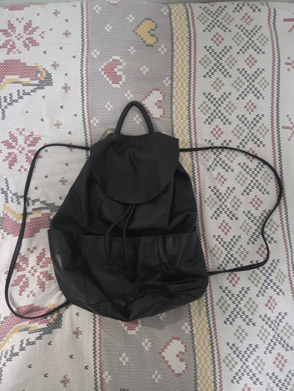COS Unstructured Leather Backpack - Picture 4 of 7